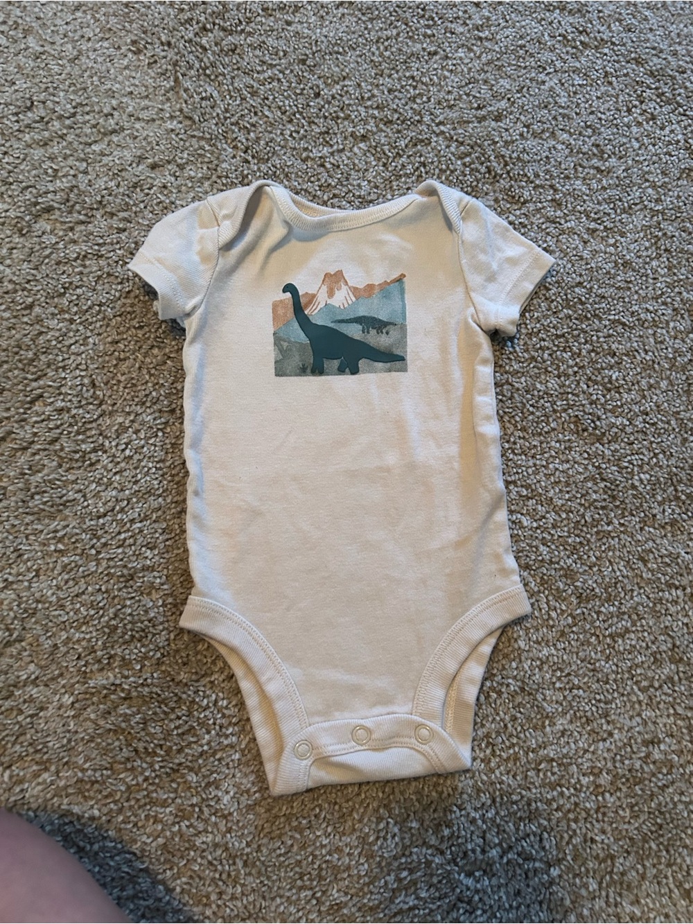 Carters 0-3 Month Dinosaur Onesie